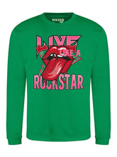 Afbeelding in Gallery-weergave laden, Oversized Sweater | Live like a rockstar! (Green)
