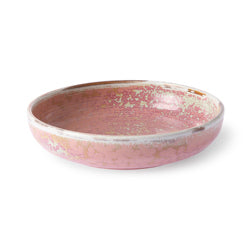 Chef ceramics | Deep plate L rustic pink | HKLiving